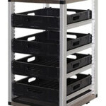 Mantova 1904 Single 4 Tray Trolley