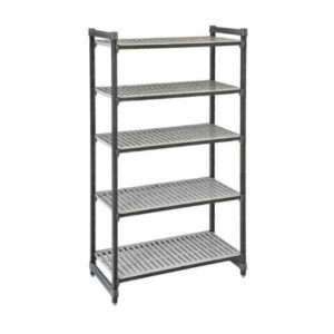 Clearance Cambro ESU244872V5580 5 Tier 610 x 1220mm Vented Starter Kit Shelving Unit