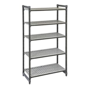 Clearance Cambro ESU245472V5580 5 Tier 610 x 1380mm Vented Starter Kit Shelving Unit