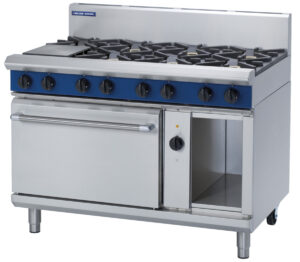 Blue Seal Black Series GE58D Gas 8 Burner Oven Range (NAT Gas)