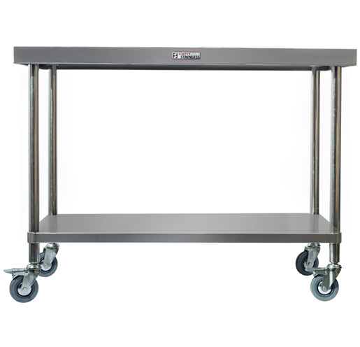 Simply Stainless SS03.6.1200 1200x600mm Mobile Island Bench Simply Stainless SS03.6.1200 1200x600mm Mobile Island Bench