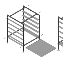 Simply Stainless SS36.DBS.RUNNERS Pair of Additional Runners to suit Freestanding Dishwasher Basket Stand