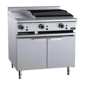 Verro VBT-GRP3-CBR6 Gas Combination Griddle and Char Broiler (LPG Gas)