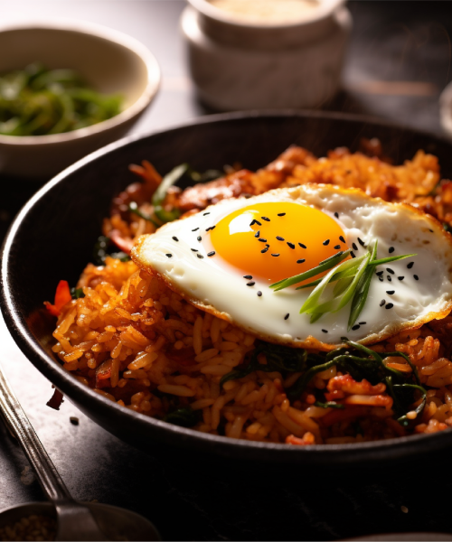 Korean Kimchi Beef Fried Rice