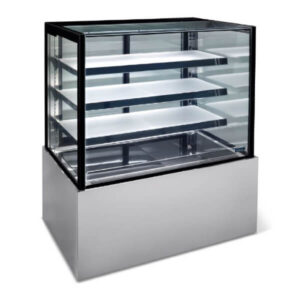 Williams HTGH12 1200mm 4 Tier Square Glass Refrigerated Cake Display Cabinet