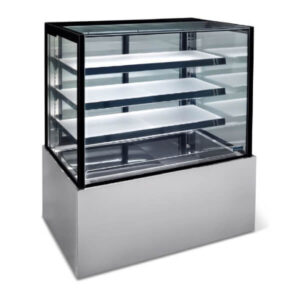 Williams HTGH18 1800mm 4 Tier Square Glass Refrigerated Cake Display Cabinet