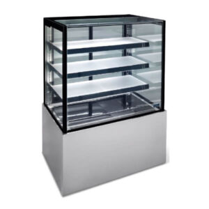 Williams HTGH9 900mm 4 Tier Square Glass Refrigerated Cake Display Cabinet
