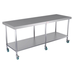Clearance Simply Stainless SS03.7.2100 2100x700mm Mobile Island Bench