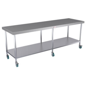 Clearance Simply Stainless SS03.7.2400 2400x700mm Mobile Island Bench