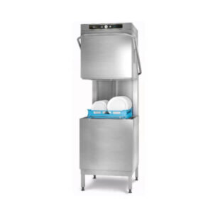 Hobart ECOMAXPLUSH615-D 500 x 500mm Rack Vertical Hood Passthrough Dishwasher with Rinse Aid & Detergent Dispensers
