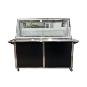 Cossiga LSRF4-FS 4 x 1/1GN Drop In Refrigerated Cold Well with Square Glass
