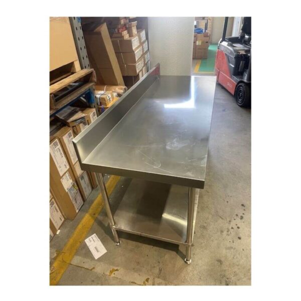 CLEARANCE Simply Stainless SS02.7.1800 1800mm Wall Bench with Splashback