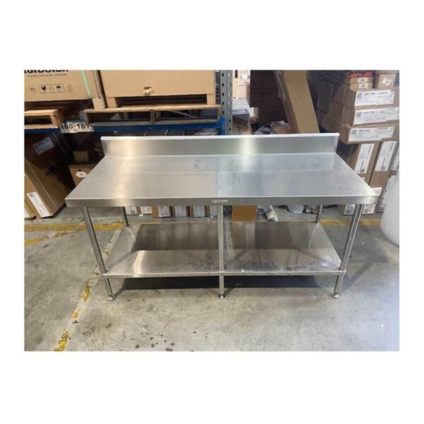 CLEARANCE Simply Stainless SS02.7.1800 1800mm Wall Bench with Splashback