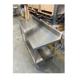 CLEARANCE Simply Stainless SS02.7.1800 1800mm Wall Bench with Splashback