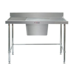 Clearance Simply Stainless CLEAR-SS05.7.1800.C 1800x700mm Sink Bench Centre Bowl with Leg Brace