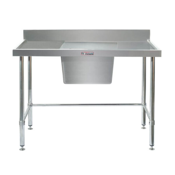 Clearance Simply Stainless CLEAR-SS05.7.1800.C 1800x700mm Sink Bench Centre Bowl with Leg Brace