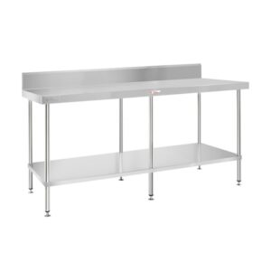 Brand New Assembled Simply Stainless SS02.6.2400 2400x600mm Wall Bench