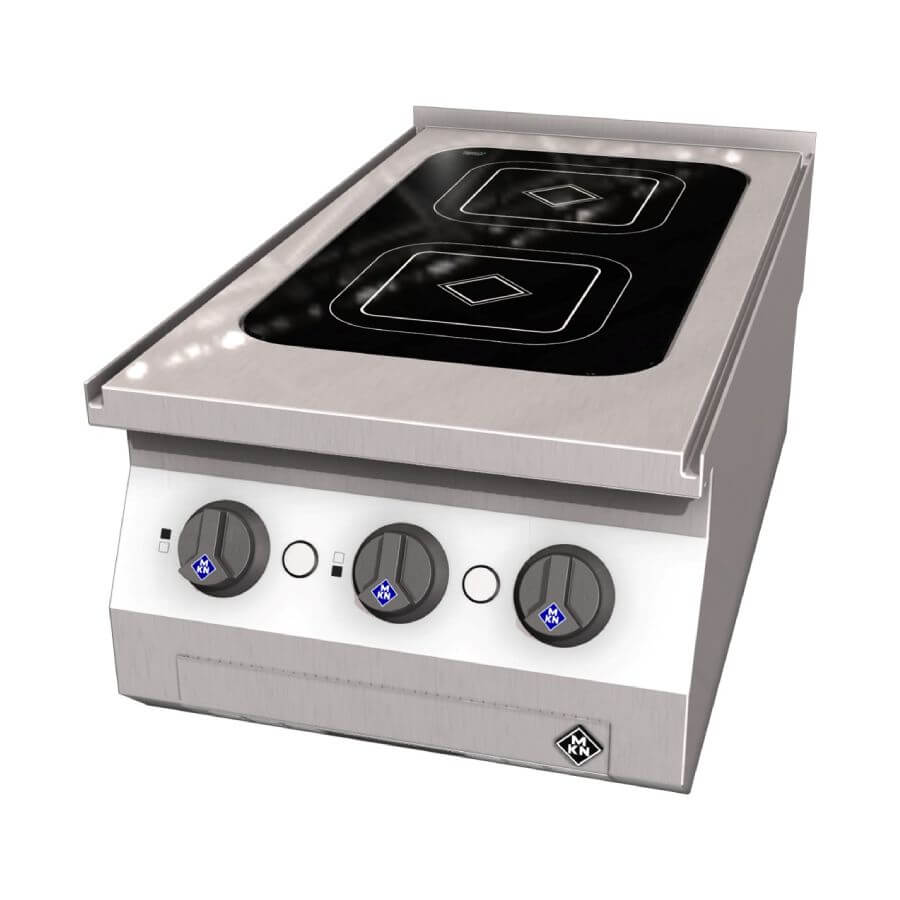 MKN 1223101 2 Zone Countertop Electric Surface Induction Cooktop with Ceramic Hob MKN 1223101 2 Zone Countertop Electric Surface Induction Cooktop with Ceramic Hob