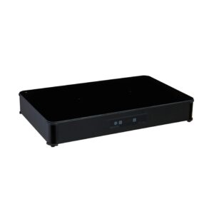 Adventys ADV2112 Black & Black Hot Plate Buffet Dish Warmer.
