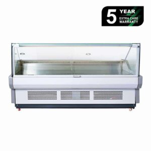 Bromic DD2500SG-NR 2580mm Square Glass Deli Display