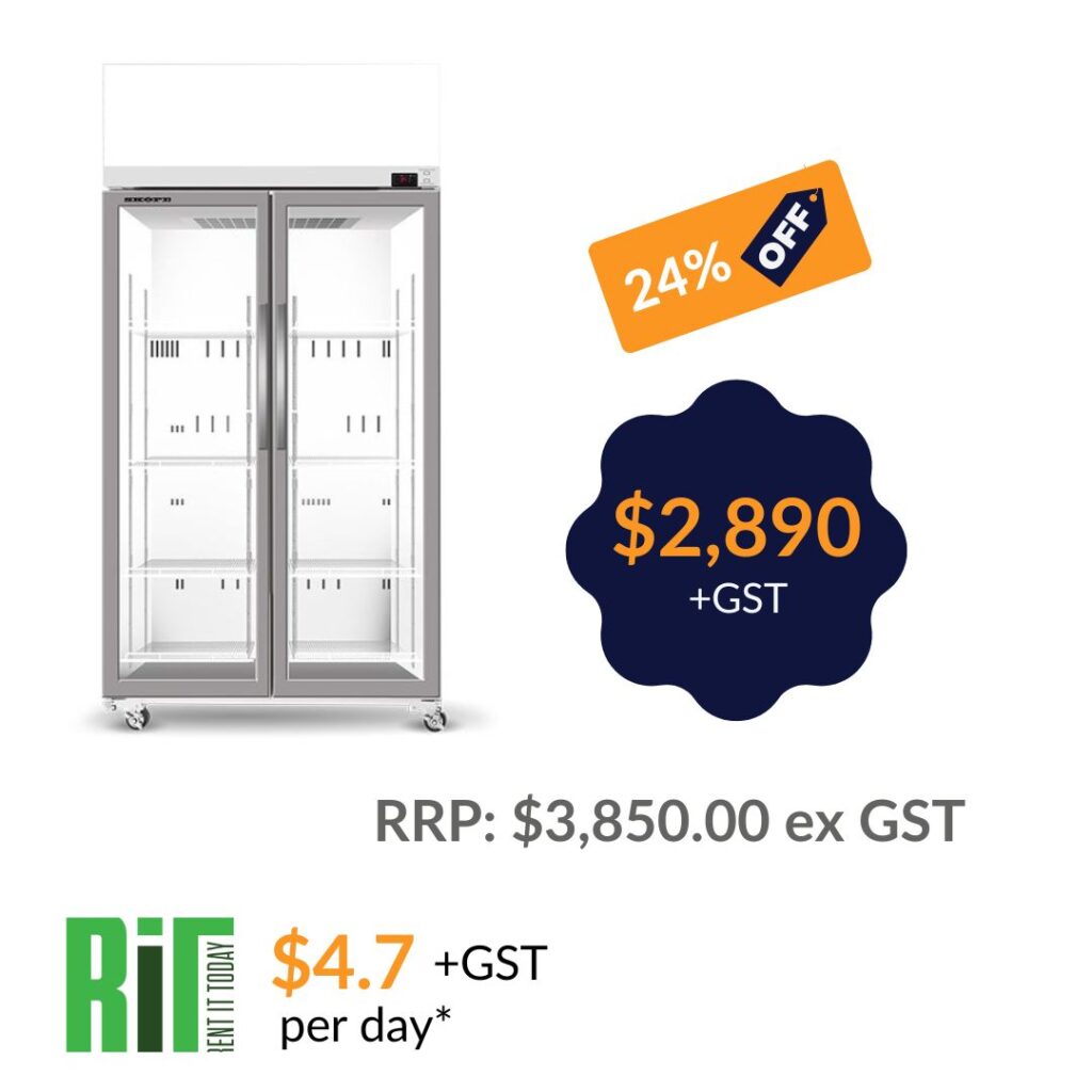 Energy-Efficient Refrigeration You Can Count On EziCore TCE1000N 2 Glass Door Display Fridge 2