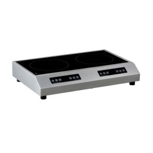 Adventys GLN2-3000S Two Zone Side to Side Countertop Induction Cooktop