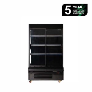 Bromic SVM1000SD-NR Two Sliding Doors, 332Lt Semi Vertical Multideck Display Fridge