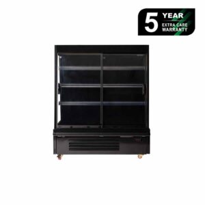 Bromic SVM1250SD-NR Two Sliding Doors, 443Lt Semi Vertical Multideck Display Fridge