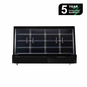 Bromic SVM2500HD-NR Four Hinged Doors, 885Lt Semi Vertical Multideck Display Fridge