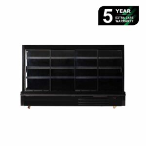 Bromic SVM2500SD-NR Four Sliding Doors, 885Lt Semi Vertical Multideck Display Fridge