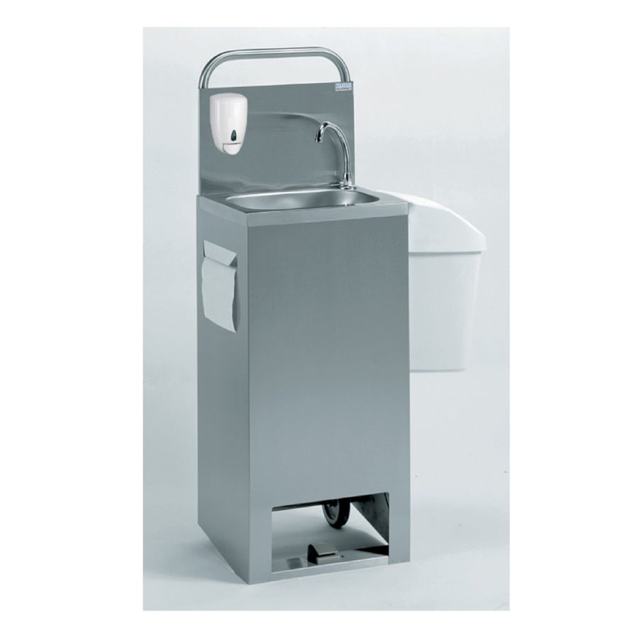 Tournus 806517 Foot-Operated Mobile Hand Wash Basin Tournus 806517 Foot-Operated Mobile Hand Wash Basin