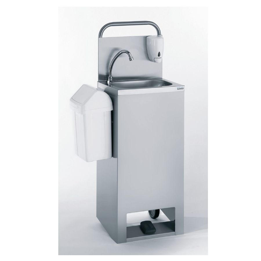 Tournus 806519 Foot-Operated Mobile Hand Wash Basin with Hot Water Tournus 806519 Foot-Operated Mobile Hand Wash Basin with Hot Water