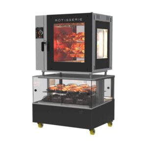 Doregrill IDeal5-MERCHANT 5 Spits Self Cleaning Rotisserie Oven On Heated Display