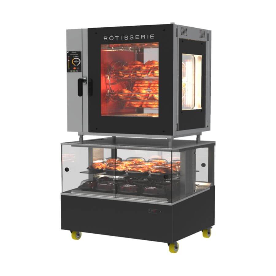 Doregrill IDeal5-MERCHANT 5 Spits Self Cleaning Rotisserie Oven On Heated Display Doregrill IDeal5-MERCHANT 5 Spits Self Cleaning Rotisserie Oven On Heated Display