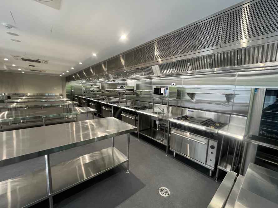 Completed Projects Stanley College commercial kitchen