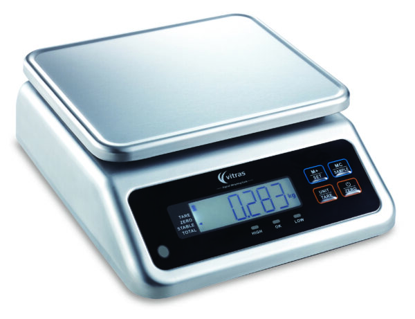Vitras PSC9502 30kg Dual Display Portion Waterproof Weighing Scale. (10A) Vitras PSC9502 30kg Dual Display Portion Waterproof Weighing Scale. (10A)