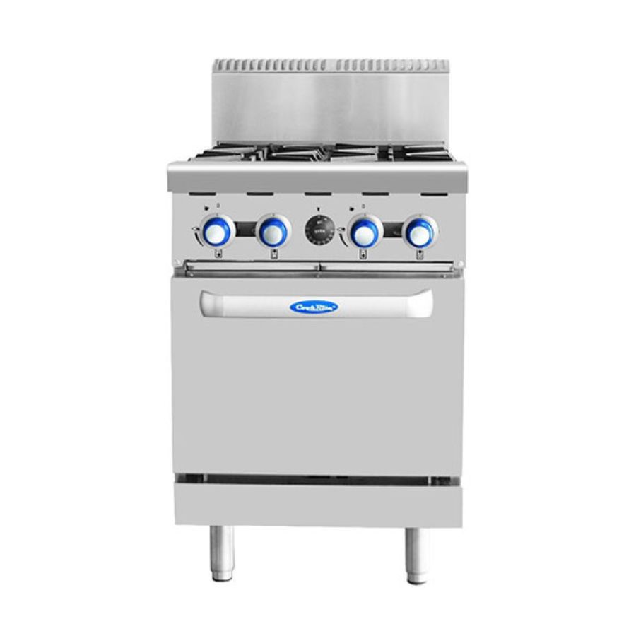 Cookrite AT80G4B-O Four Burner Gas Cook Top with Oven (NAT Gas) Cookrite AT80G4B-O Four Burner Gas Cook Top with Oven (NAT Gas)