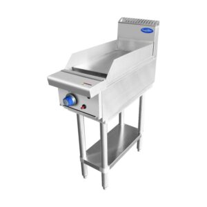 Cookrite AT80G3G-F 300mm Gas Griddle on Leg Stand (LPG Gas)