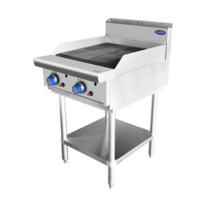 Cookrite AT80G6C-F 600mm Gas Radiant Chargrill on Leg Stand (LPG Gas)
