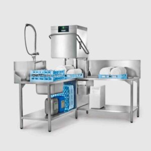 Hobart AUPR-V PREMAX Series Premium 500x500Rack Insulated Passthrough Dishwasher with VAPOSTOP and Drain Heat Recovery