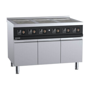 B&S DLGB6N-C14D4 Scooker Series Infrared Six-Zone Electric Boiling Top.