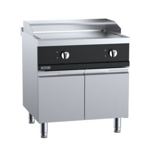 B&S DLPP8N-C9 Scooker Series 800mm Smooth Plate Electric Griddle.
