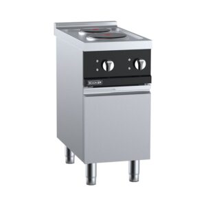 B&S DLZS2N-C4D6 Scooker Series Solid Plate Two-Zone Electric Boiling Top.