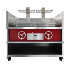 WETA ECG-2 Double European Charcoal Grill. Finished in Red.
