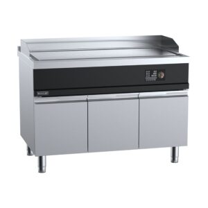 B&S HLPP12N-C12 Scooker Series 1200mm Smooth Plate Induction Griddle.