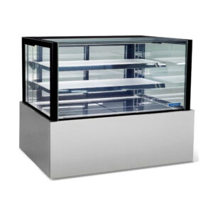 Williams HTG18HC 1800mm 3 Tier Square Glass Refrigerated Cake Display Cabinet