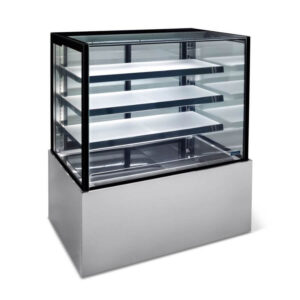 Williams HTGH12HC 1200mm 4 Tier Square Glass Refrigerated Cake Display Cabinet