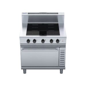 Waldorf IN8410ECF 800 Series 900mm 4 x 5.0kW Full Zone Electric Induction Range Convection Oven. (3P)