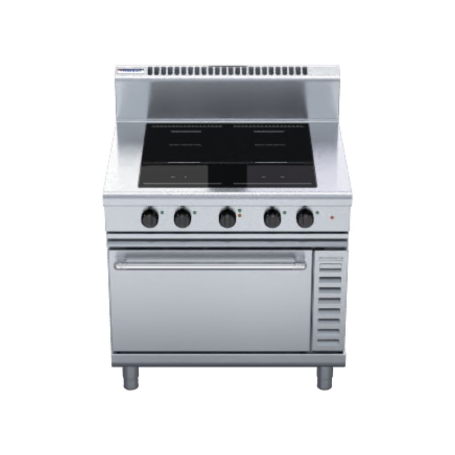 Waldorf IN8410ECF 800 Series 900mm 4 x 5.0kW Full Zone Electric Induction Range Convection Oven. (3P) Waldorf IN8410ECF 800 Series 900mm 4 x 5.0kW Full Zone Electric Induction Range Convection Oven. (3P)