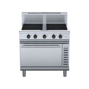 Waldorf IN8410ECR3 800 Series 900mm 4 x 3.5kW Round Zones Electric Induction Range Convection Oven. (3P)